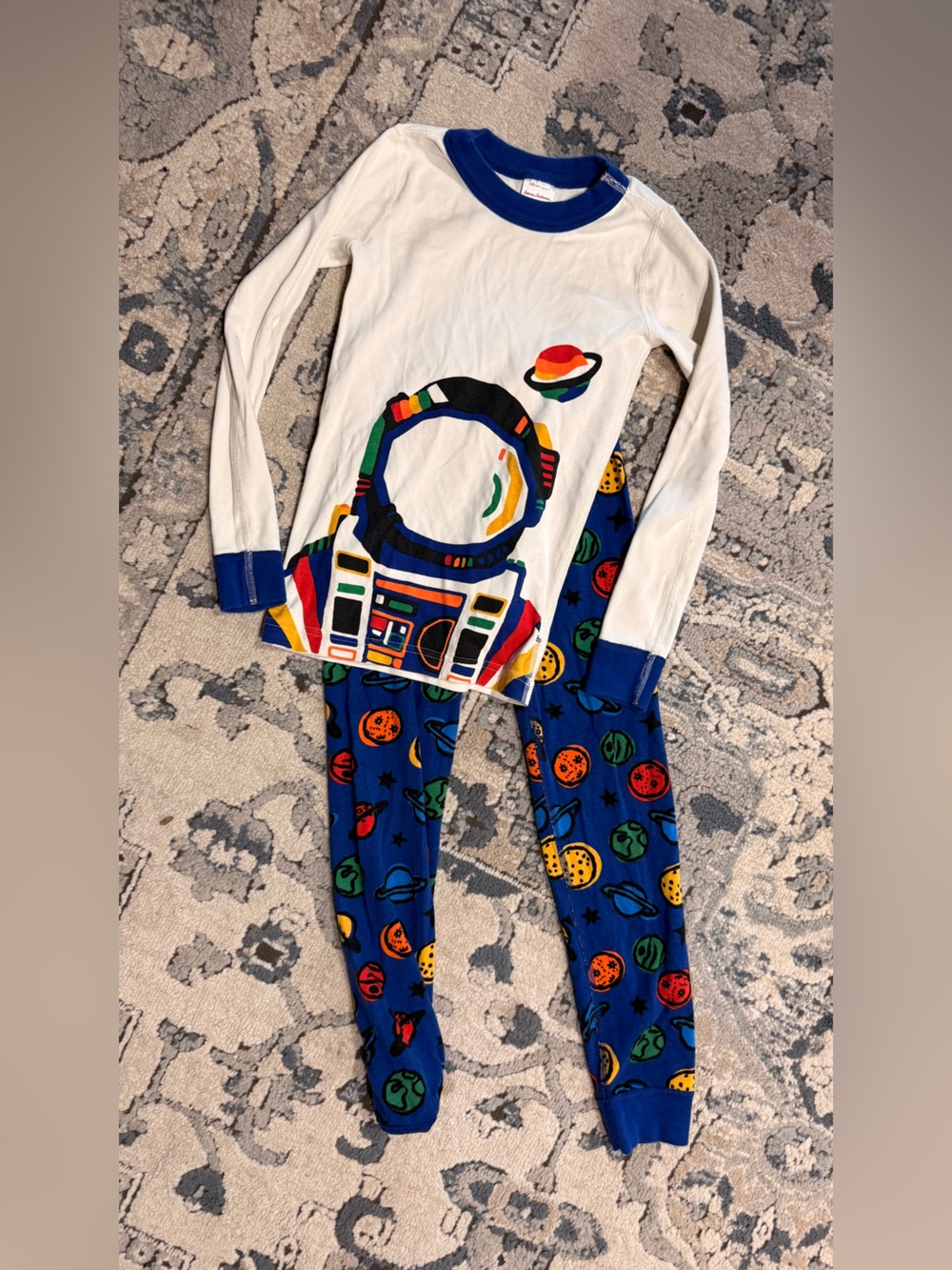 Hanna Andersson Space Pajamas Size 6-7